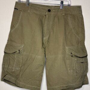 Kuhl Mens Ambush Cargo Short - Olive, Size 34